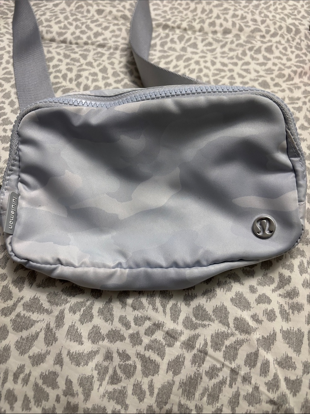 lululemon athletica Light Gray Camo Crossbody Belt Bag